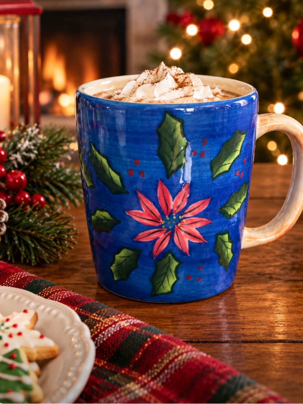 🎄🤶🏻Vintage Ceramic Christmas Mug, Barnes & Noble Exclusive (2001)